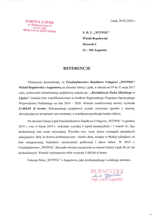 Referencje dla Witpol